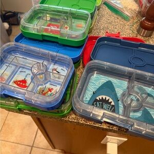 Yumbox Kids Lunch Box with various designs and colors